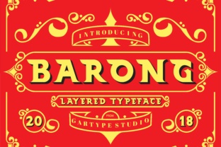 Barong: A Vintage Font for Elegant Handmade Labels and Display Designs