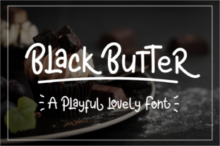 Black Butter: A Playful Font for Friendly Brand Designs