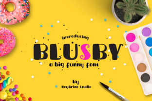 Blusby: A Whimsical Display Font for Creative Projects