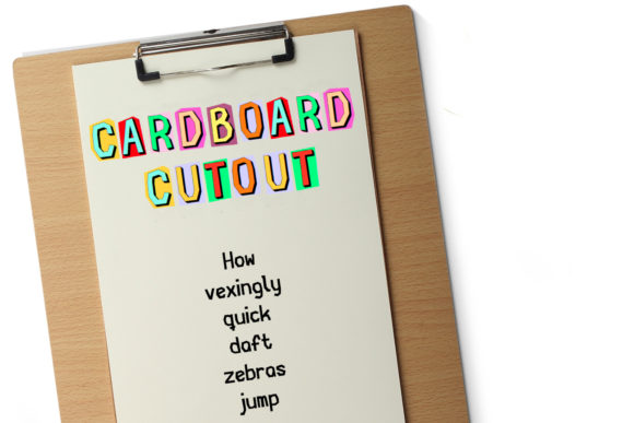 Cardboard Cutout: A Unique Display Font for Modern Digital Campaigns