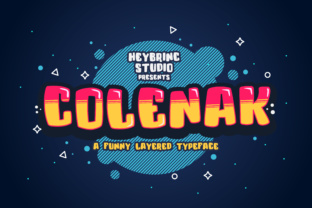 Colenak: A Stylish Layered Font for Dynamic Editorial Design