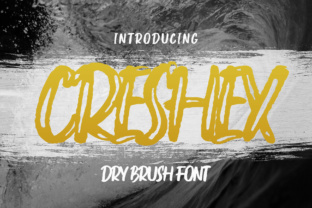 Creshex: A Bold Dry Brush Font for Dynamic Campaign Visuals