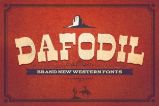 Dafodil: A Bold New Wave Font for Western-Inspired Editorial Design