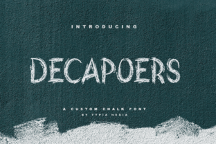 DeCapoers: A Gritty Chalkboard Font for Bold Web and Digital Branding