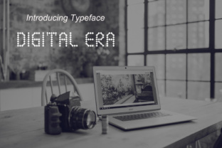 Digital Era: A Futuristic Display Font for Modern Designs