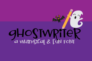 Ghostwriter: A Whimsical Font for Spooky Designs and Playful Editorial Projects