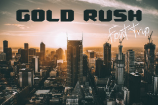 Gold Rush: A Futuristic Vintage Font for Bold Campaign Designs