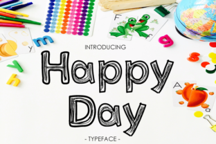 Happy Day: A Bold Display Font for Creative Kids’ Designs and More