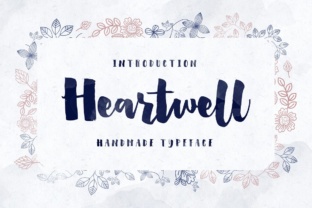 Heartwell: A Modern Calligraphy Font for Elegant Branding and Display Typography