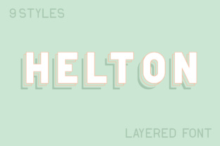 Helton: A Layered Font for Depth and Visual Interest in Editorial Design