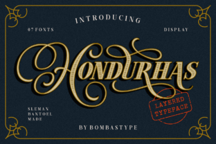 Hondurhas: A Luxurious Retro Font for Handmade and Digital Makers