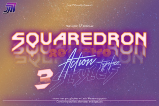 JVNE Squaredron V2 Font for Retro Tech Crafts