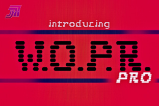 JVNE W.O.P.R: A Retro-Inspired Display Font for Bold Branding Projects