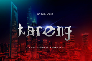 Kareng Font: Bold Display Typography for Web Design