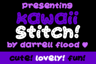 Kawaii Stitch: A Handcrafted Font for Soft, Patchwork-Inspired Design
