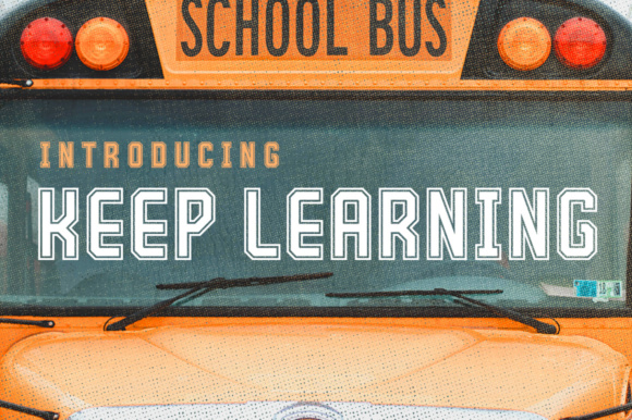 Keep Learning: A Sporty Display Font for Academic and Athletic Projects