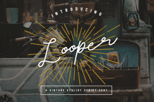 Looper: A Vintage Display Font for Handmade Design Projects