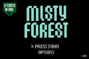 Misty Forest Chalice: A Retro Display Font for Digital Branding