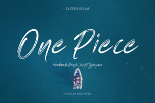 One Piece Font: A Brush Stroke Display Typeface for Bold Branding