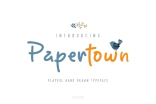 Papertown: A Cutesy Handwritten Display Font for Light-Hearted Editorial Design