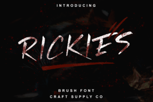 Rickies: A Bold Display Font for Grunge and Alternative Branding Projects