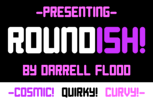 Roundish Font Review: A Playful Display Typeface for Crafty Makers