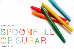 Spoonfull of Sugar: A Cute, Coooky Display Font for Crafters and Makers