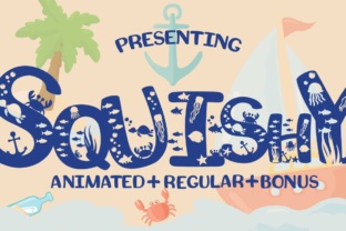 Squishy: A Cutesy Display Font for Branding and Business Design