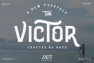 The Victor: A Vintage-Inspired Display Font for Campaign-Ready Design
